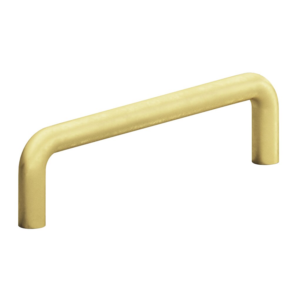 Colonial Bronze 3 1/2" Centers Pull in Matte Satin Brass