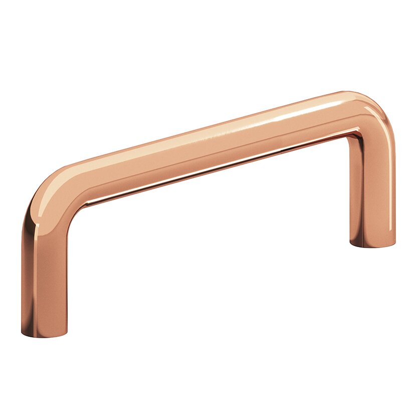 Colonial Bronze 4" Centers Wire Pull in Polished Copper
