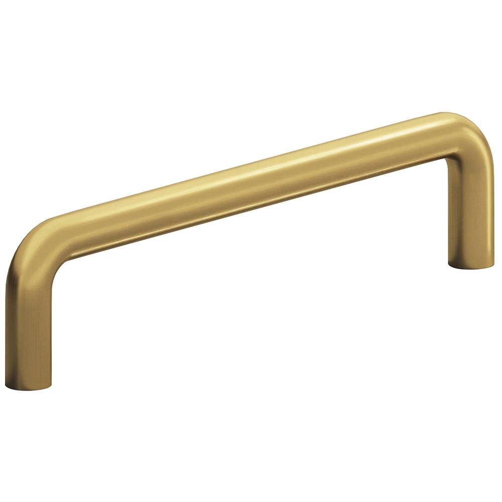 Colonial Bronze 6" Centers Wire Pull in Satin Brass
