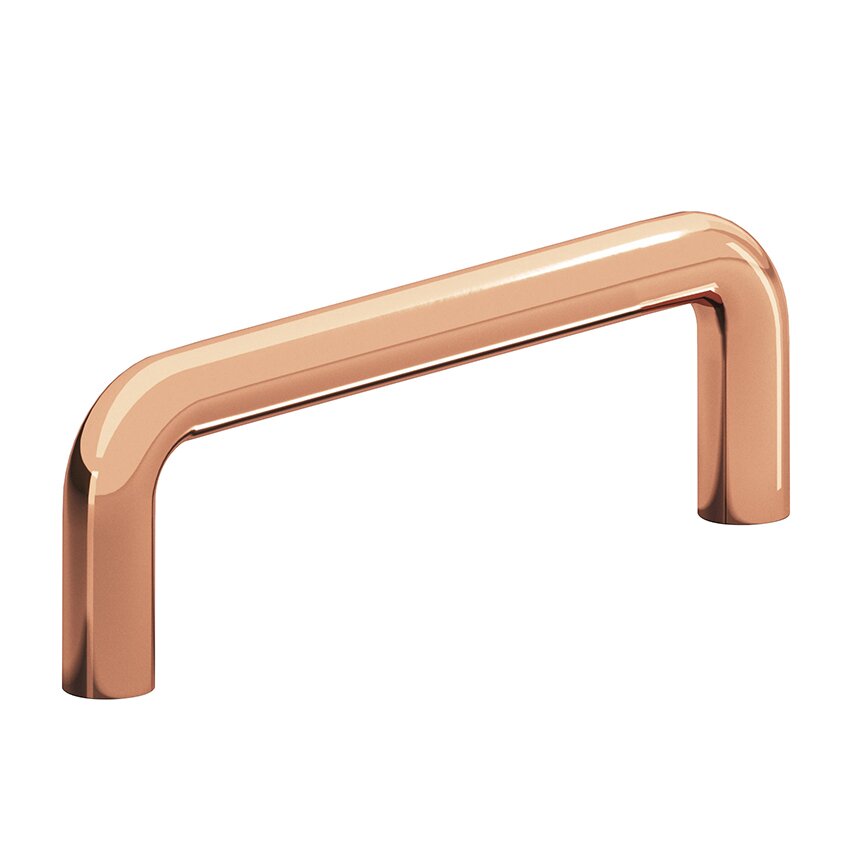 Colonial Bronze 2 3/4" Centers Wire Pull in Polished Copper