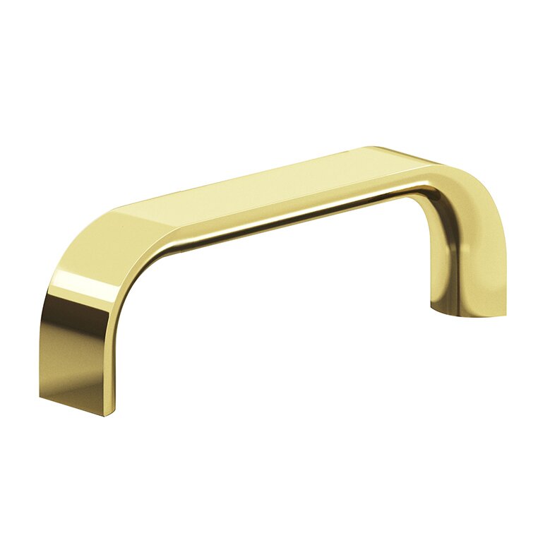 Colonial Bronze 3 1/2" Centers Pull in Polished Brass