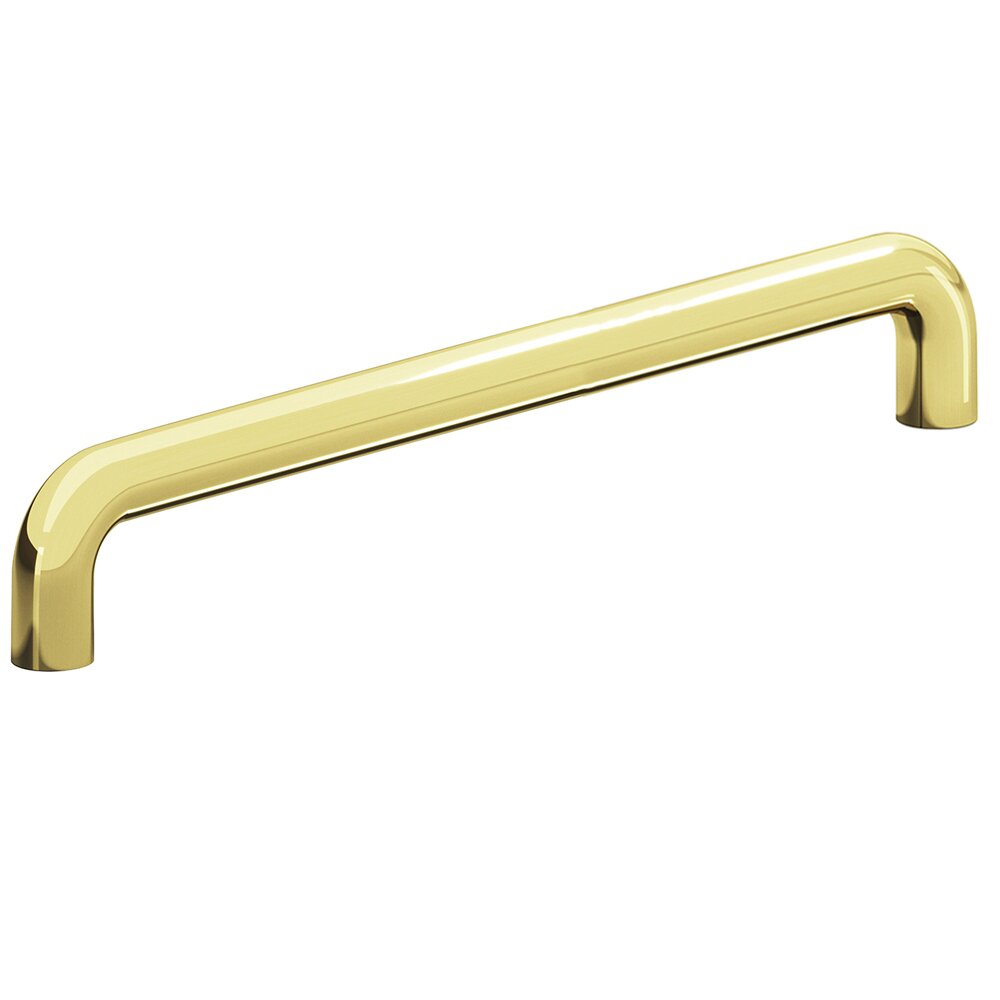 Colonial Bronze 10" Centers Low Clearance Thru Bolt Pull in Polished Brass Unlacquered
