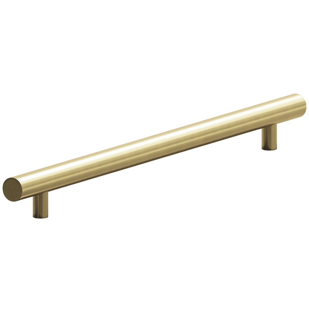 Colonial Bronze 18" Centers Low Clearance European Bar Pull in Antique Brass