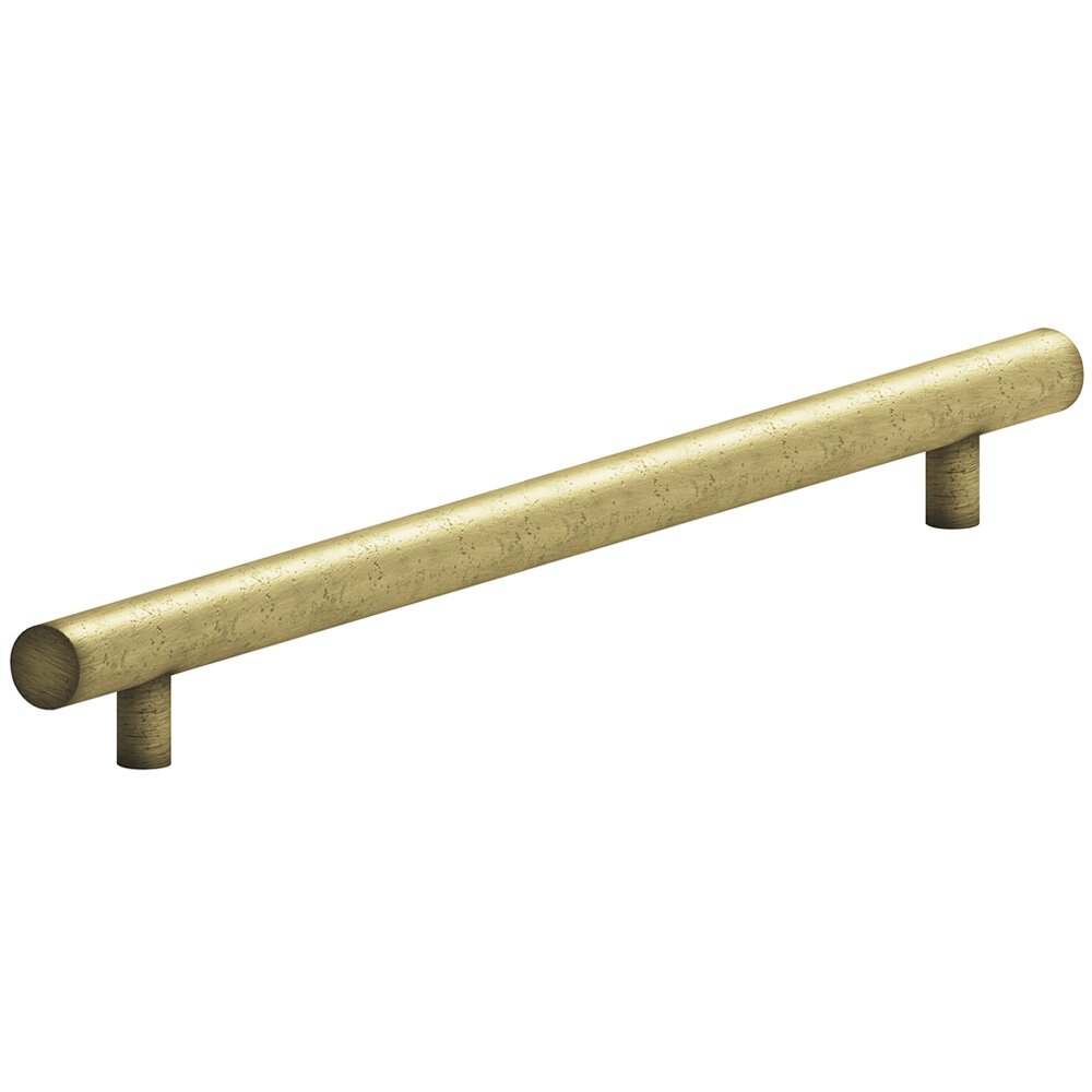 Colonial Bronze 18" Centers Low Clearance European Bar Pull in Distressed Antique Brass