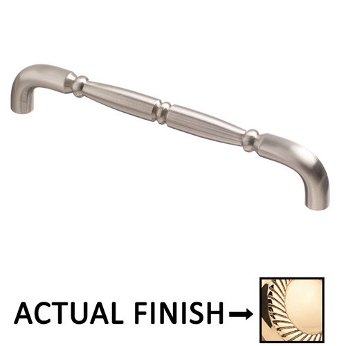 Colonial Bronze 18" Centers Traditional Thru Bolt Pull in Polished brass