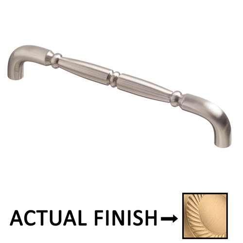 Colonial Bronze 8" Centers Traditional Thru Bolt Pull in Matte Satin Brass