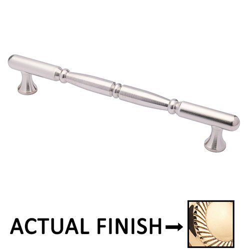 Colonial Bronze 10" Centers Traditional Thru Bolt Pull in Polished Brass Unlacquered