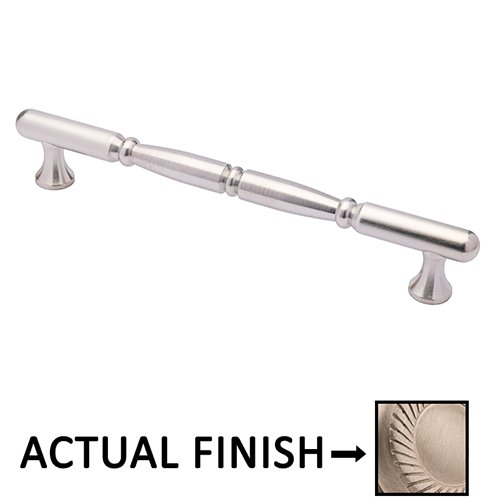 Colonial Bronze 8" Centers Traditional Thru Bolt Pull in Matte Satin Nickel
