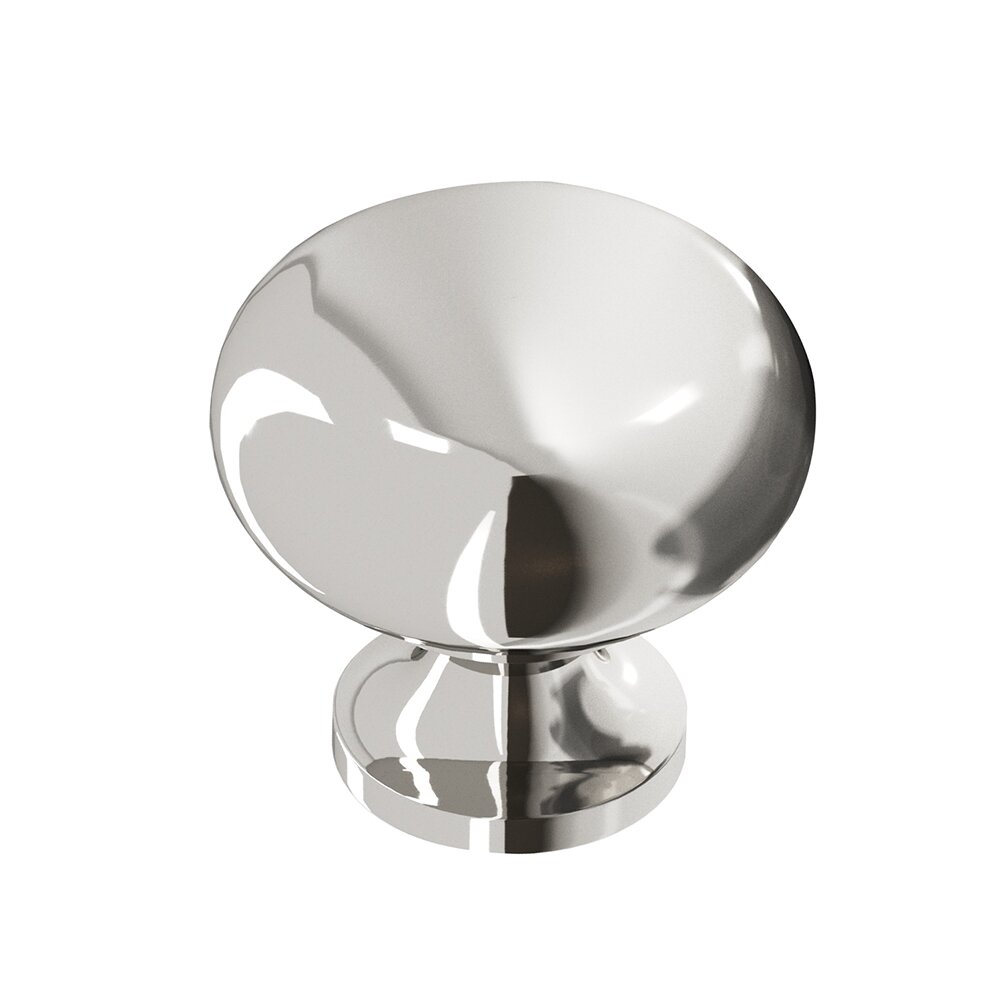 Colonial Bronze Quick Ship Knob 1" in Polished Nickel