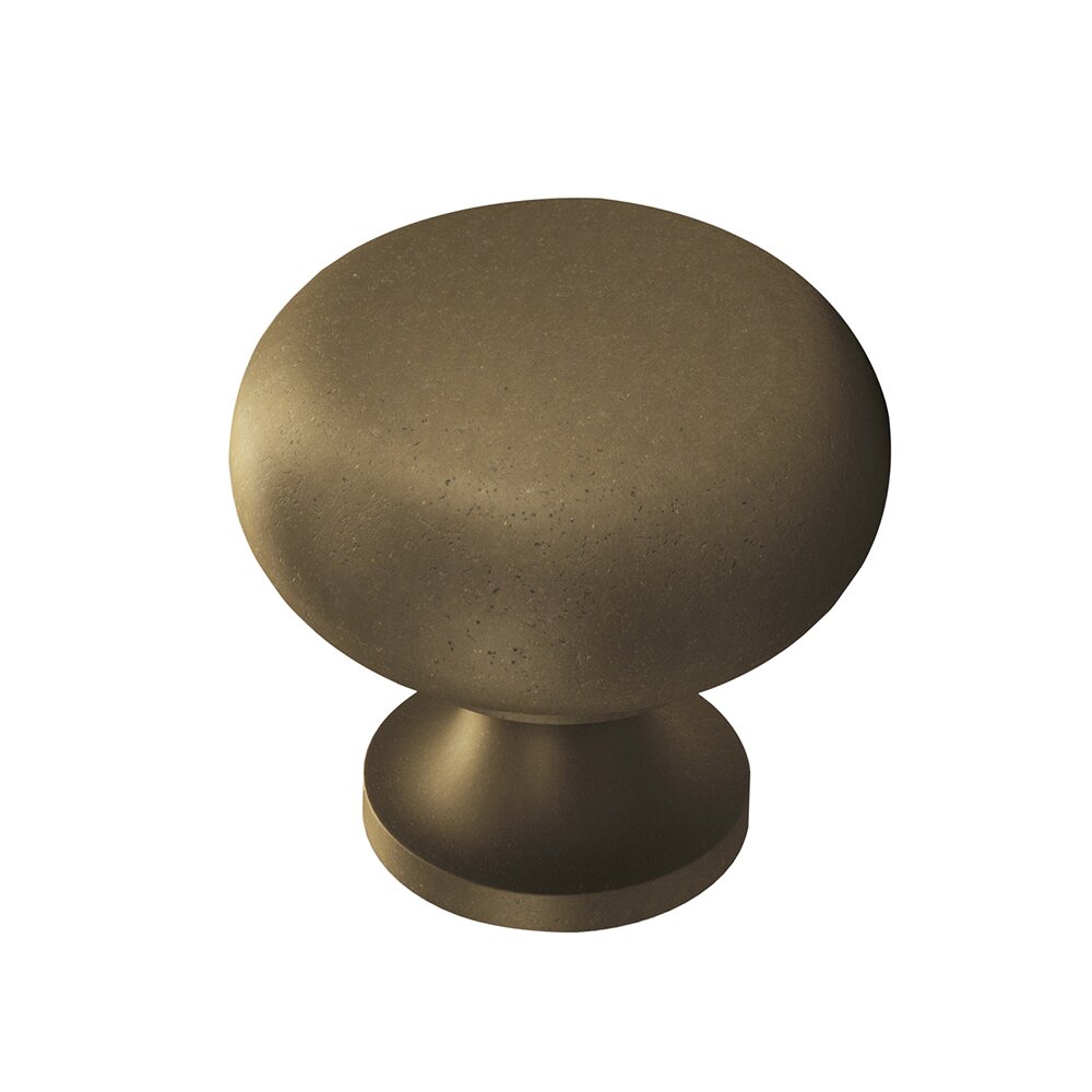 Colonial Bronze Distressed Oil Rubbed Bronze Knob Solid Brass 1 1/4" ( 32mm )