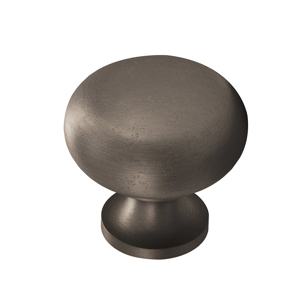 Colonial Bronze Distressed Pewter Knob Solid Brass 1 1/4" ( 32mm )