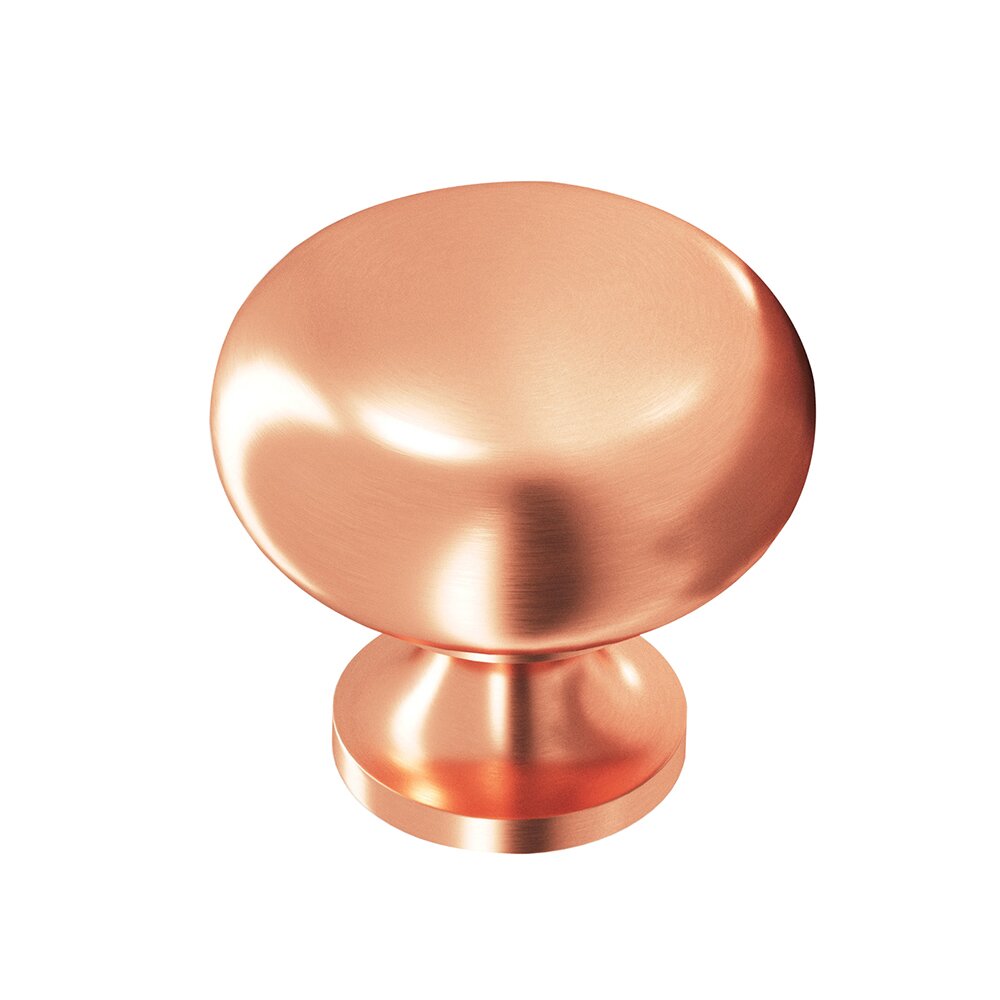 Colonial Bronze Satin Copper Knob Solid Brass 1 1/4" ( 32mm )