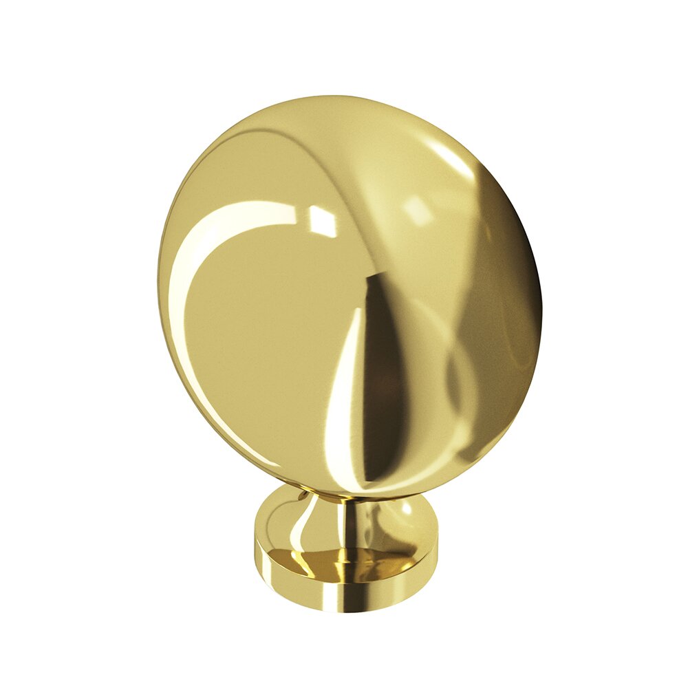 Colonial Bronze Quick Ship Polished Brass Oval Knob