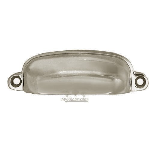 Colonial Bronze Quick Ship Front Mount Cup Pull in Satin Nickel