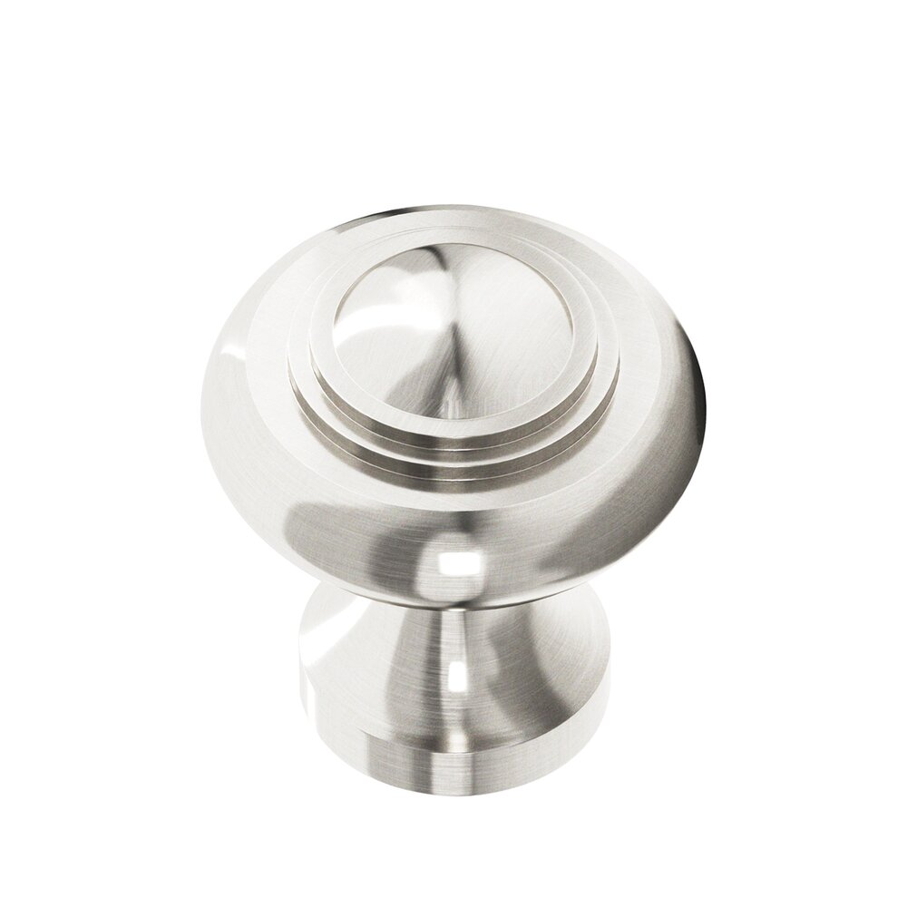 Colonial Bronze 1 3/8" Diameter Medium Button Knob in Satin Nickel