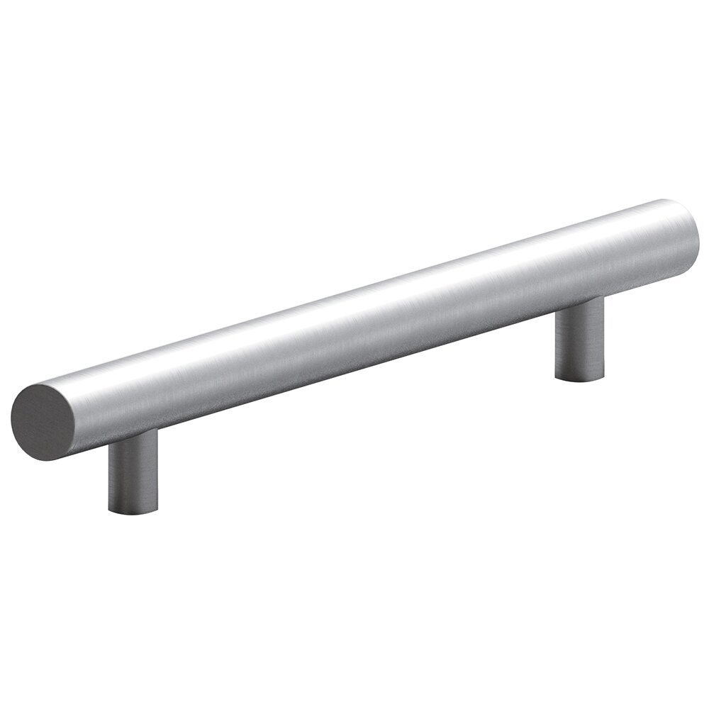 Colonial Bronze Appliance Pull 6" ( 152mm ) Centers with Bullnose Ends in Matte Satin Chrome