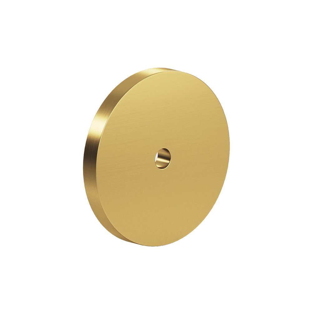 Colonial Bronze 1 1/2" Solid Brass Round Backplate in Satin Brass