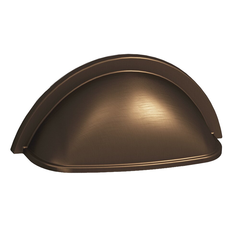 Colonial Bronze 3" Centers Cup Pull in Matte Oil Rubbed Bronze