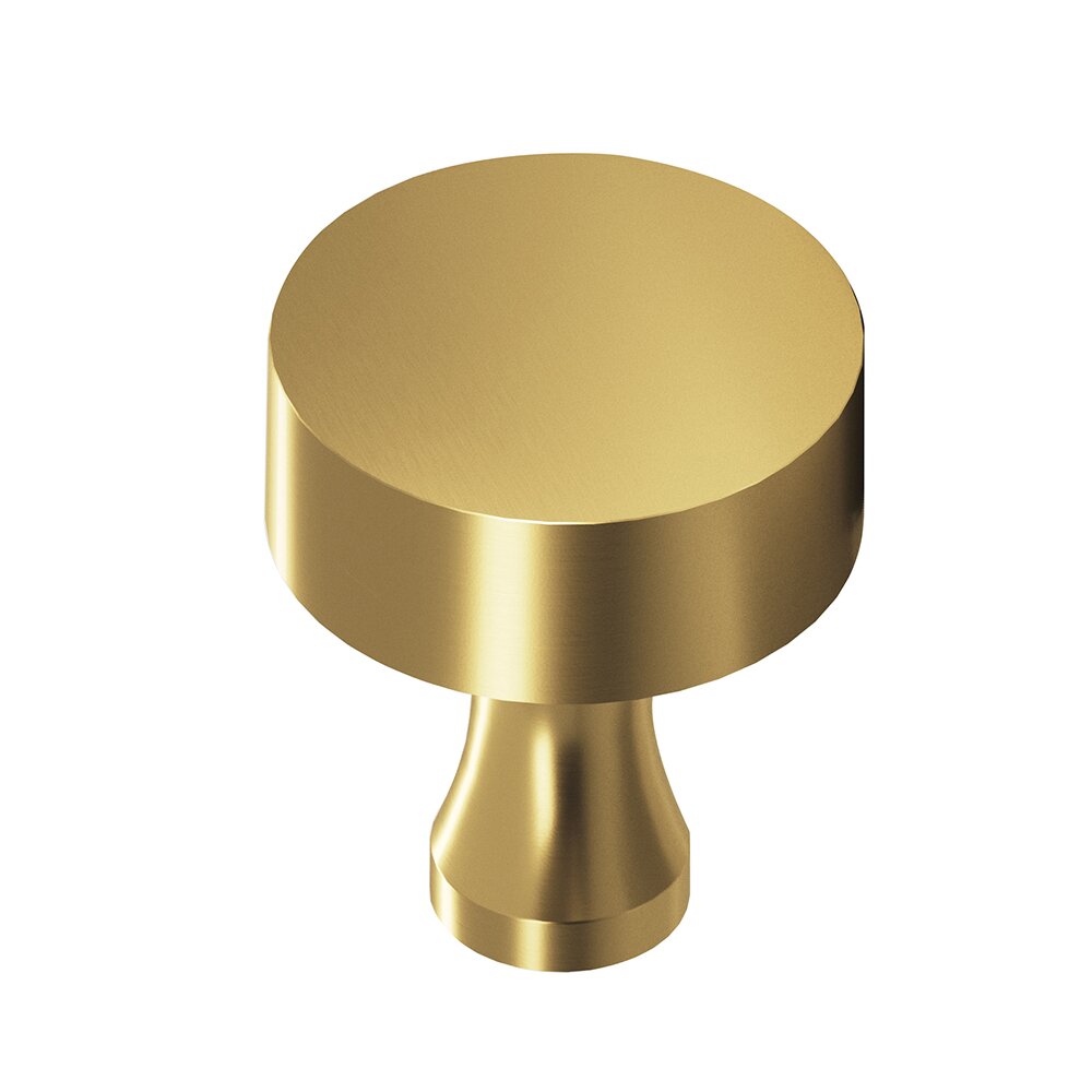 Colonial Bronze 1" Diameter Knob in Unlacquered Satin Brass