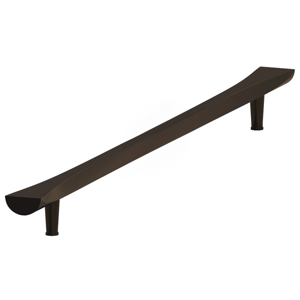 Colonial Bronze 8" Centers Bowtie Cabinet Pull With Rounded Back And Tapered Posts In Unlacquered Oil Rubbed Bronze