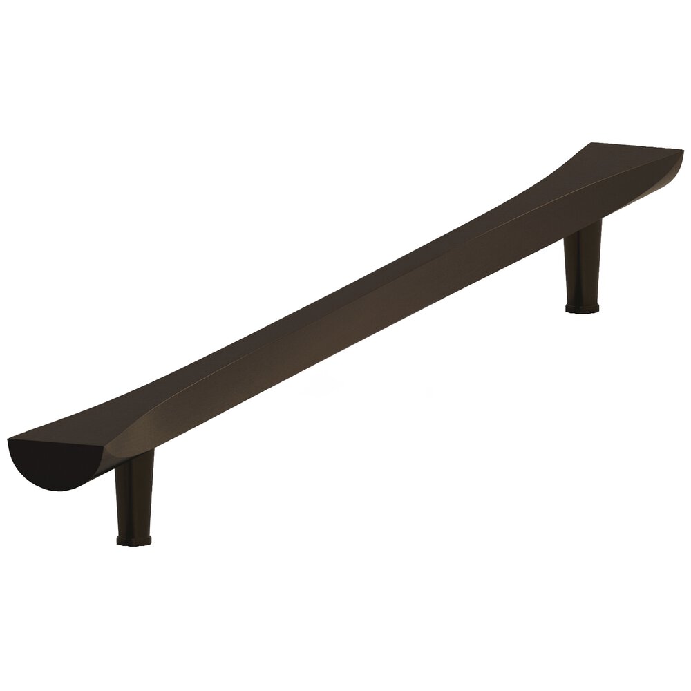 Colonial Bronze 6" Centers Bowtie Cabinet Pull With Rounded Back And Tapered Posts In Unlacquered Oil Rubbed Bronze