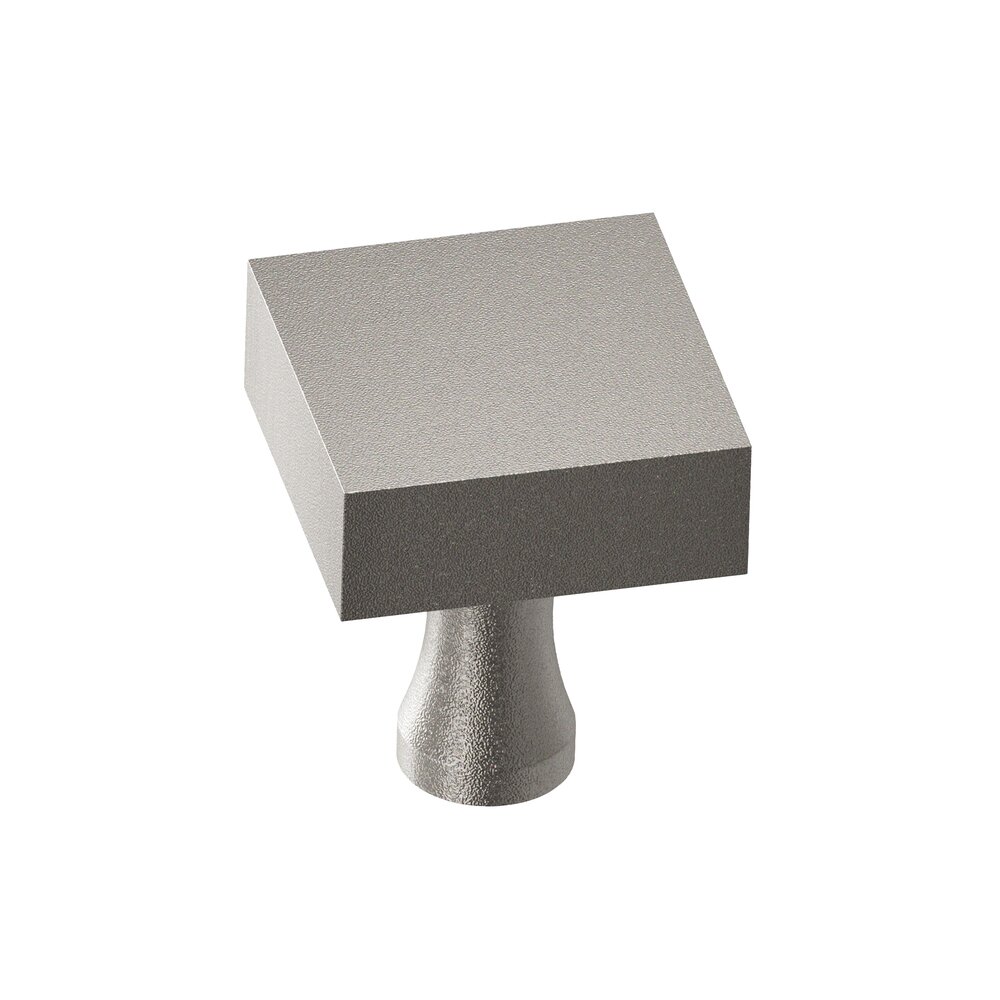 Colonial Bronze 1" Square Knob in Frost Nickel