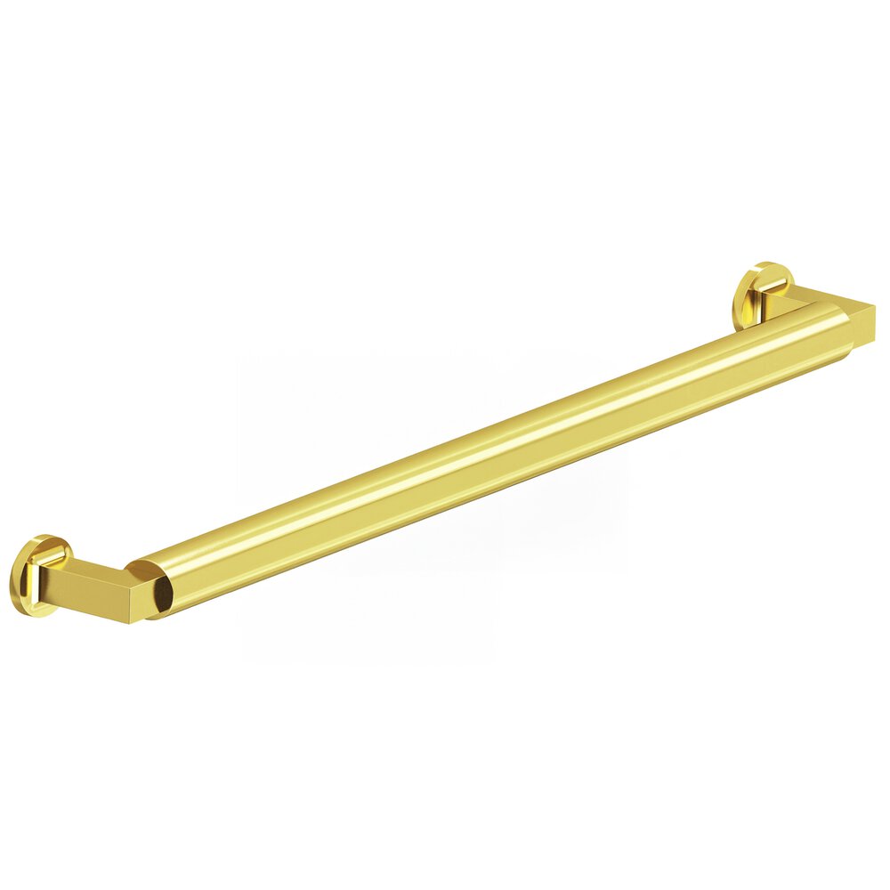 Colonial Bronze 10" Centers Gropius-Style Cabinet Pull With Flared Feet In French Gold