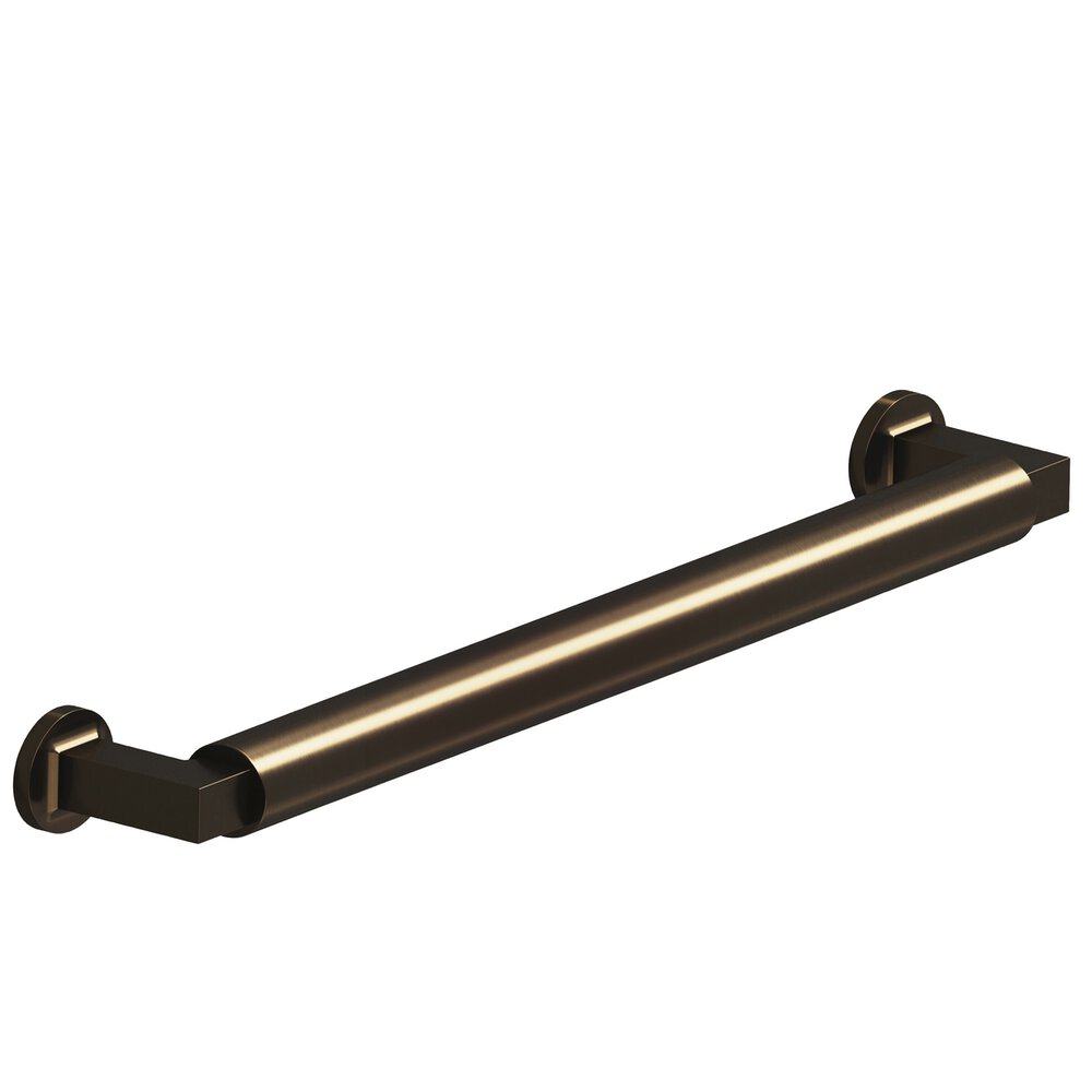 Colonial Bronze 8" Centers Gropius-Style Cabinet Pull With Flared Feet In Unlacquered Oil Rubbed Bronze