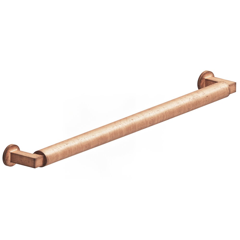 Colonial Bronze 10" Centers Gropius-Style Appliance/Oversized Pull With Flared Feet In Distressed Antique Copper