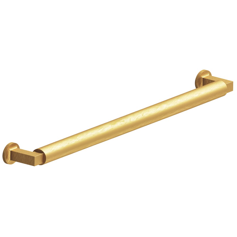 Colonial Bronze 10" Centers Gropius-Style Appliance/Oversized Pull With Flared Feet In Weathered Brass