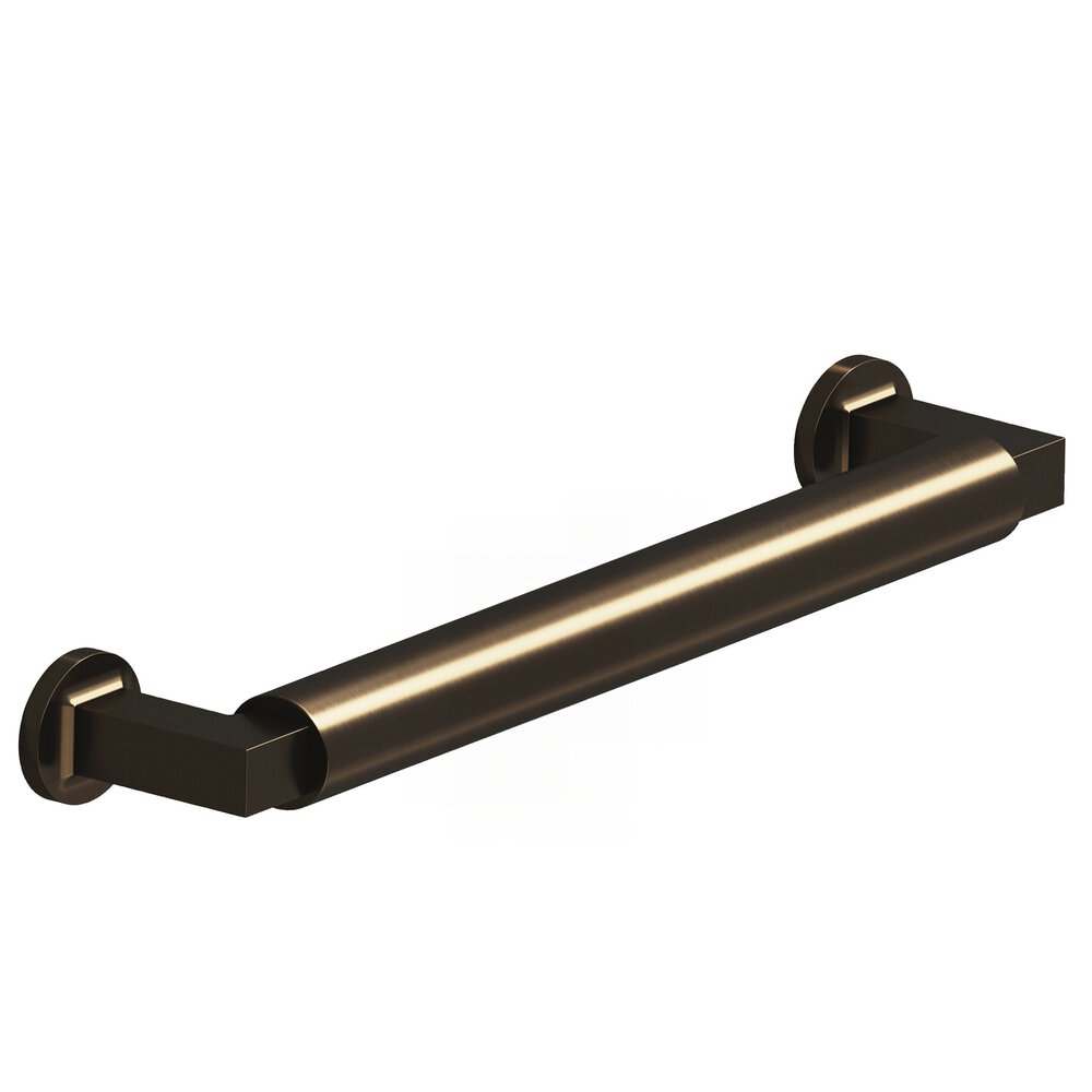 Colonial Bronze 6" Centers Gropius-Style Cabinet Pull With Flared Feet In Unlacquered Oil Rubbed Bronze
