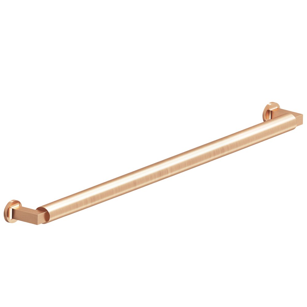 Colonial Bronze 12" Centers Gropius-Style Appliance/Oversized Pull With Flared Feet In Satin Bronze