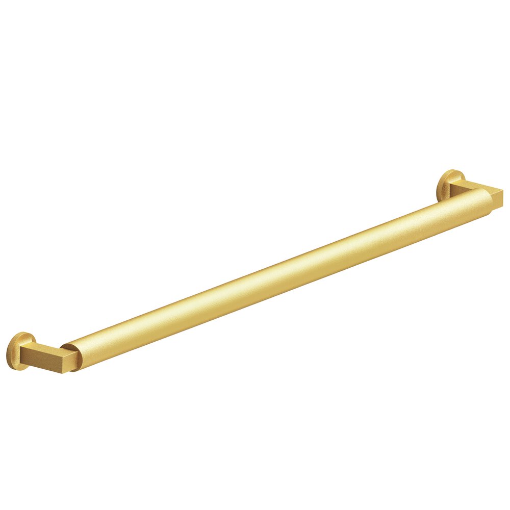 Colonial Bronze 12" Centers Gropius-Style Appliance/Oversized Pull With Flared Feet In Frost Brass