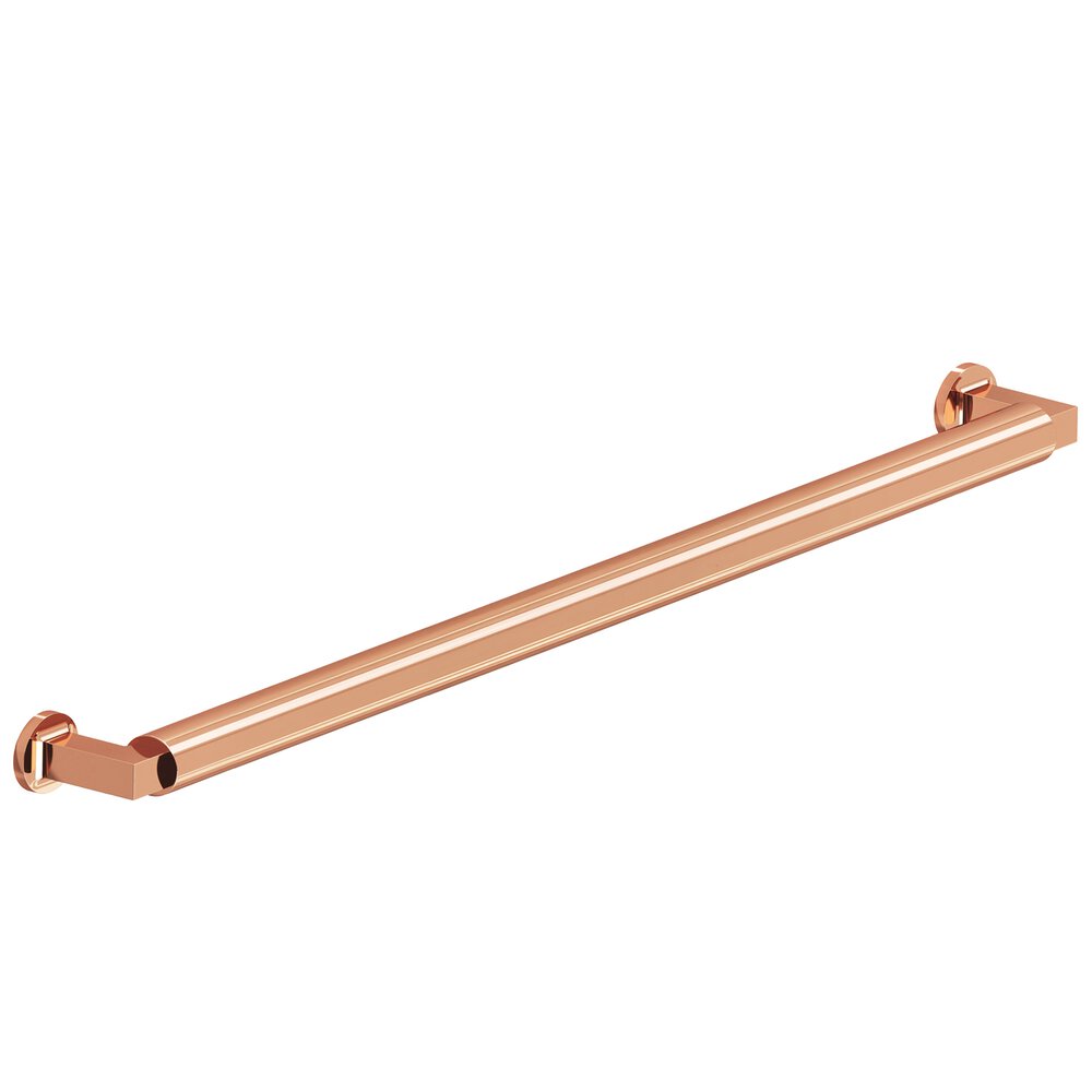 Colonial Bronze 12" Centers Gropius-Style Appliance/Oversized Pull With Flared Feet In Polished Copper