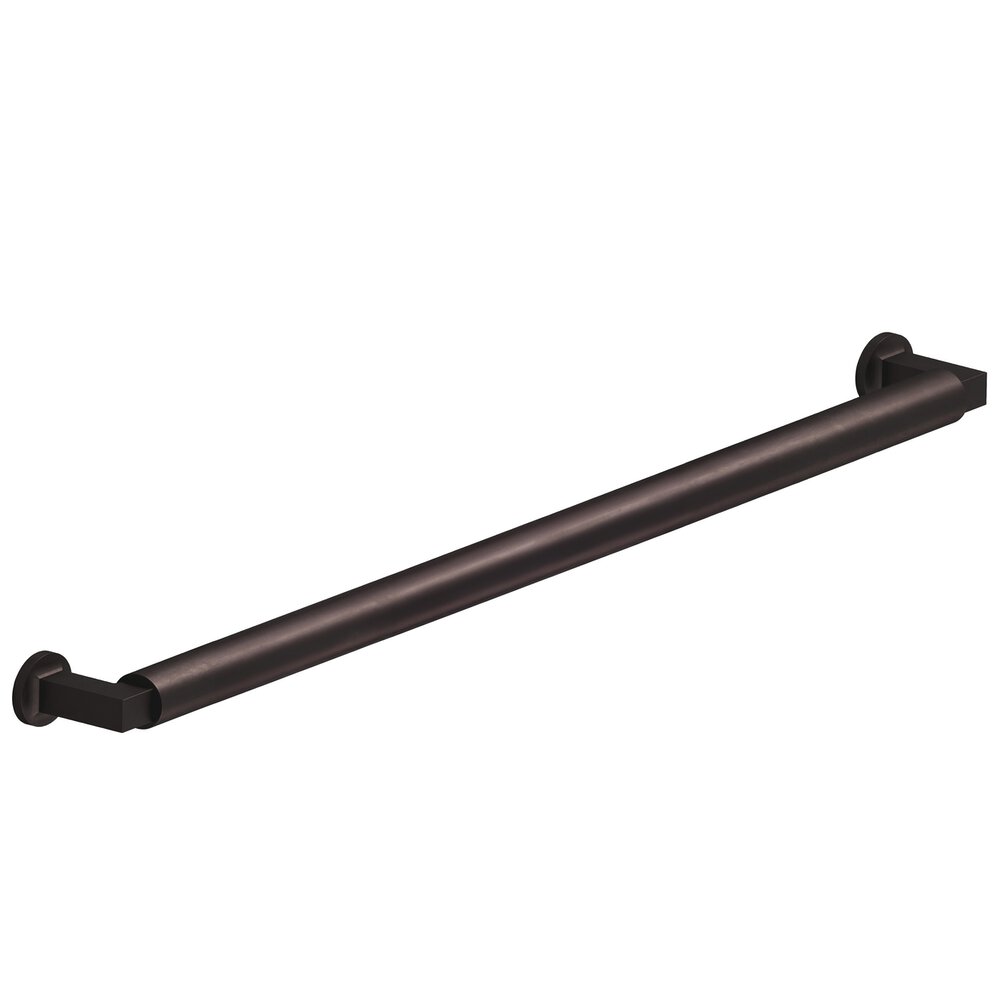 Colonial Bronze 12" Centers Gropius-Style Appliance/Oversized Pull With Flared Feet In Matte Dark Statuary Bronze