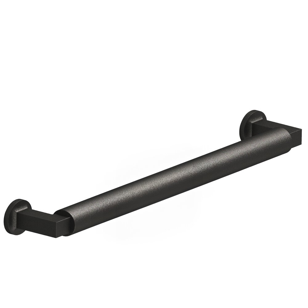 Colonial Bronze 8" Centers Gropius-Style Appliance/Oversized Pull With Flared Feet In Frost Black