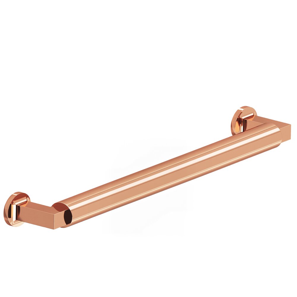 Colonial Bronze 8" Centers Gropius-Style Appliance/Oversized Pull With Flared Feet In Polished Copper