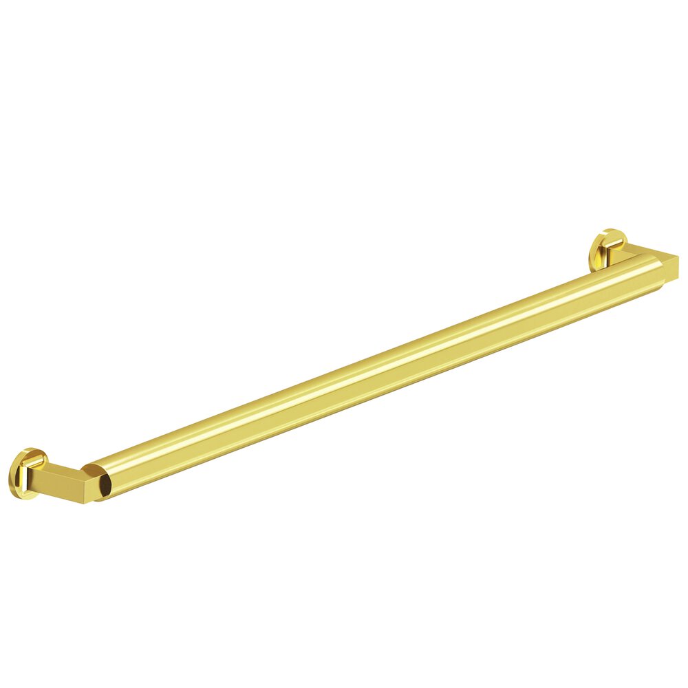 Colonial Bronze 12" Centers Gropius-Style Appliance/Oversized Pull With Flared Feet In French Gold