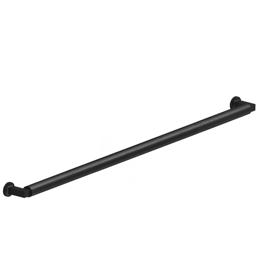 Colonial Bronze 18" Centers Gropius-Style Appliance/Oversized Pull With Flared Feet In Matte Satin Black