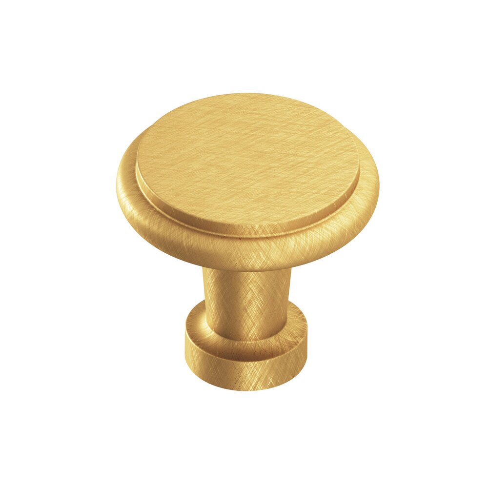 Colonial Bronze 1 1/16" Knob in Weathered Brass
