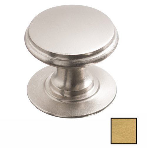Colonial Bronze 1 1/4" Knob in Weathered Brass