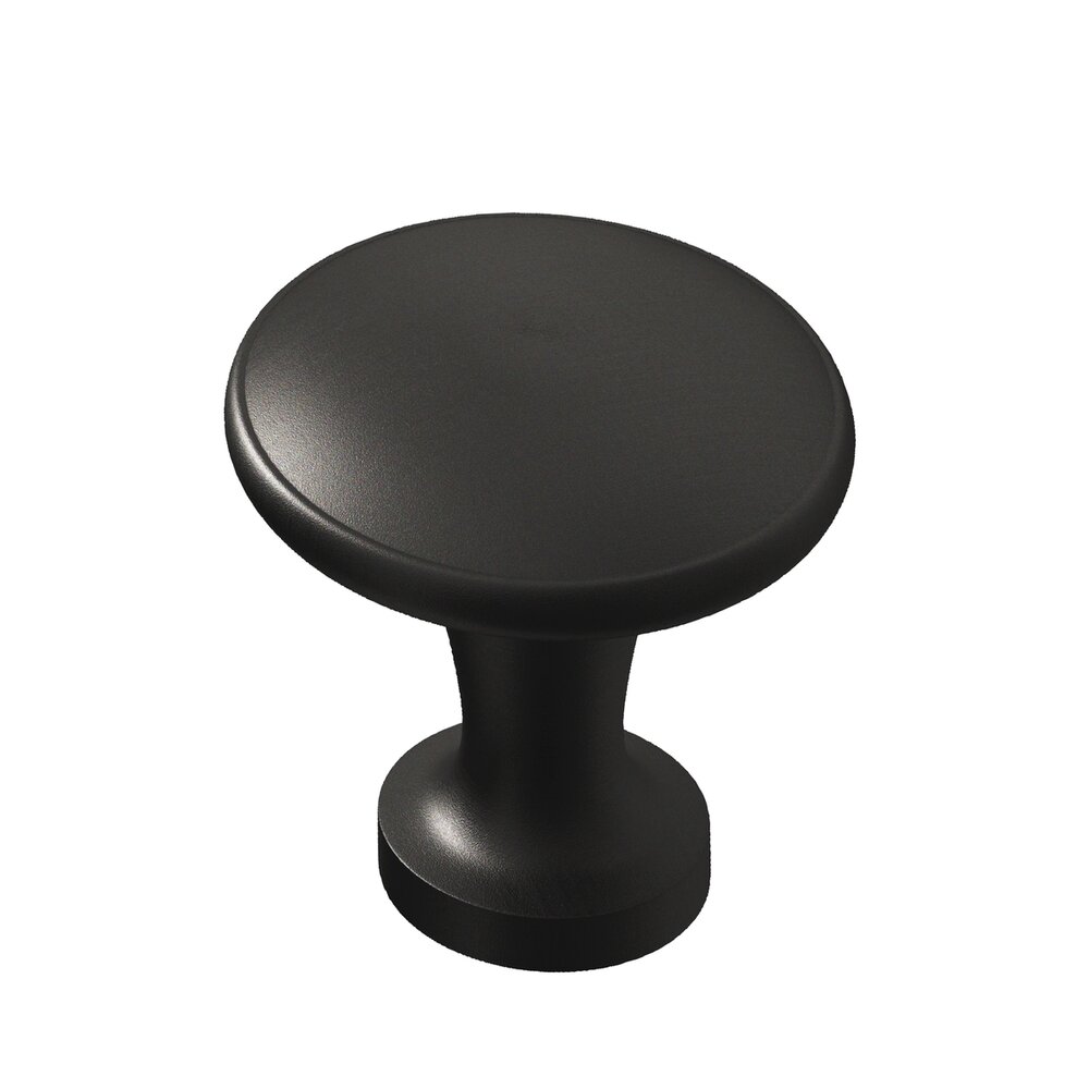 Colonial Bronze 1 3/8" Knob in Frost Black
