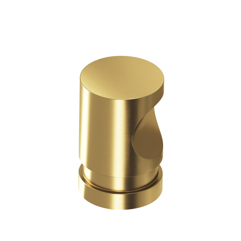 Colonial Bronze 1/2" Knob in Unlacquered Satin Brass