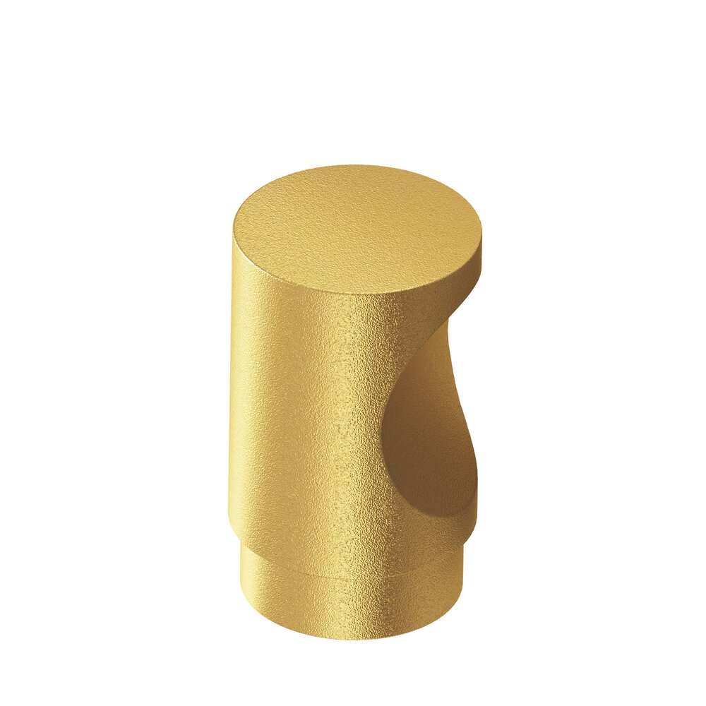 Colonial Bronze 0.5" Diameter Round Cabinet Knob In Frost Brass™
