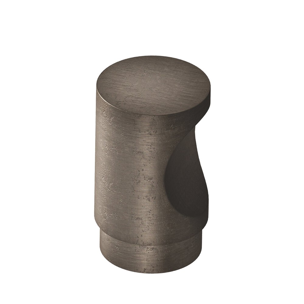 Colonial Bronze 0.75" Diameter Round Cabinet Knob In Distressed Pewter