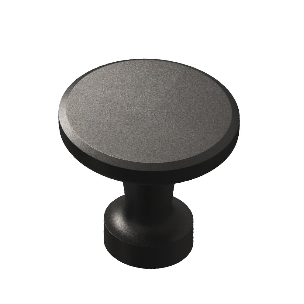 Colonial Bronze 1 3/8" Knob in Frost Black