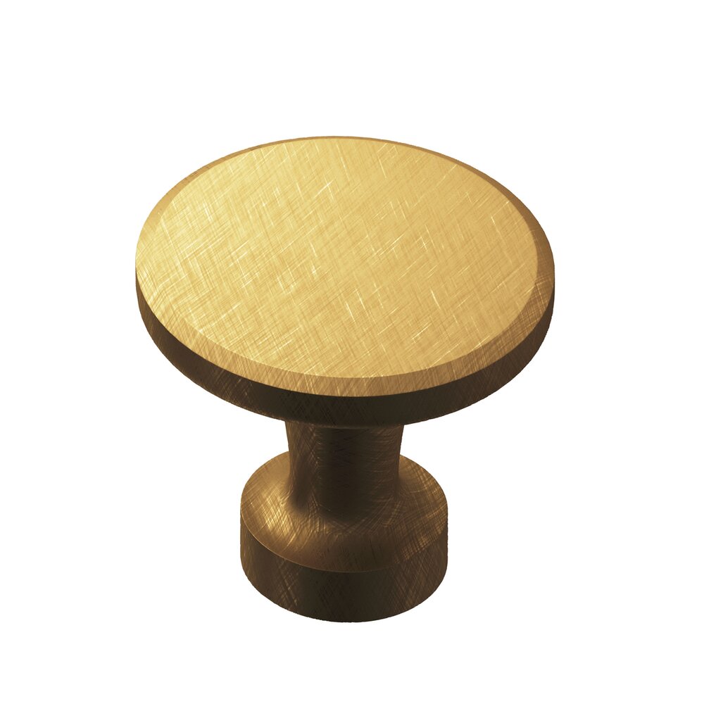 Colonial Bronze 1 3/8" Knob in Weathered Brass