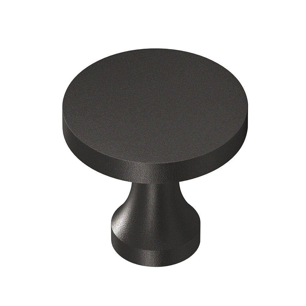 Colonial Bronze 1 1/8" Cabinet Knob Hand Finished in Frost Black