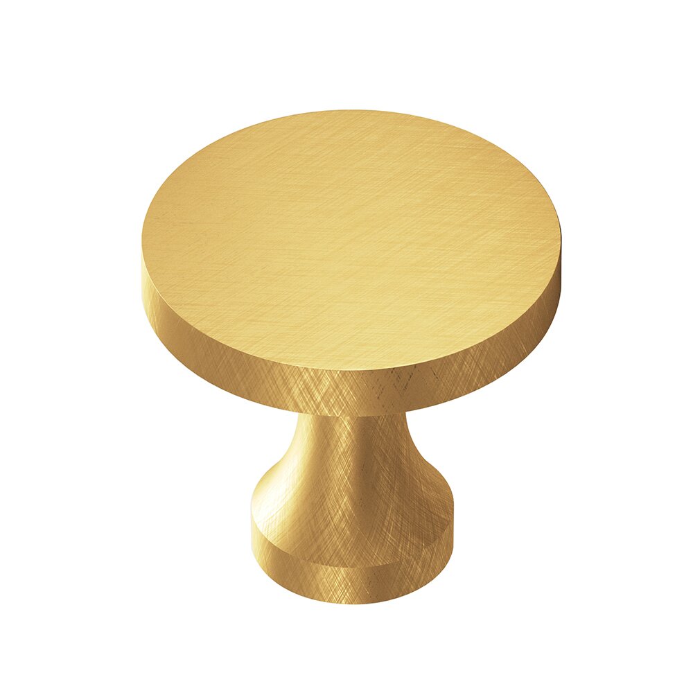Colonial Bronze 1 1/8" Knob in Weathered Brass