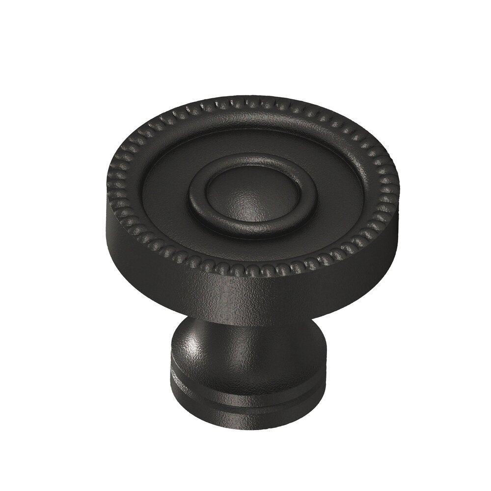Colonial Bronze 1 1/8" Knob in Frost Black